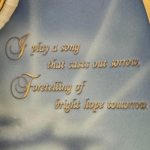 Vtg. Bradford Exchange Angel of Hope Limited Edition Wall Hanging Religious - Picture 3 of 5